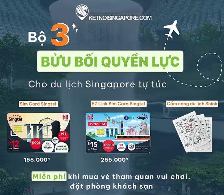 Bộ 3 bửu bối quyền lực cho chuyến du lịch Singapore tự túc