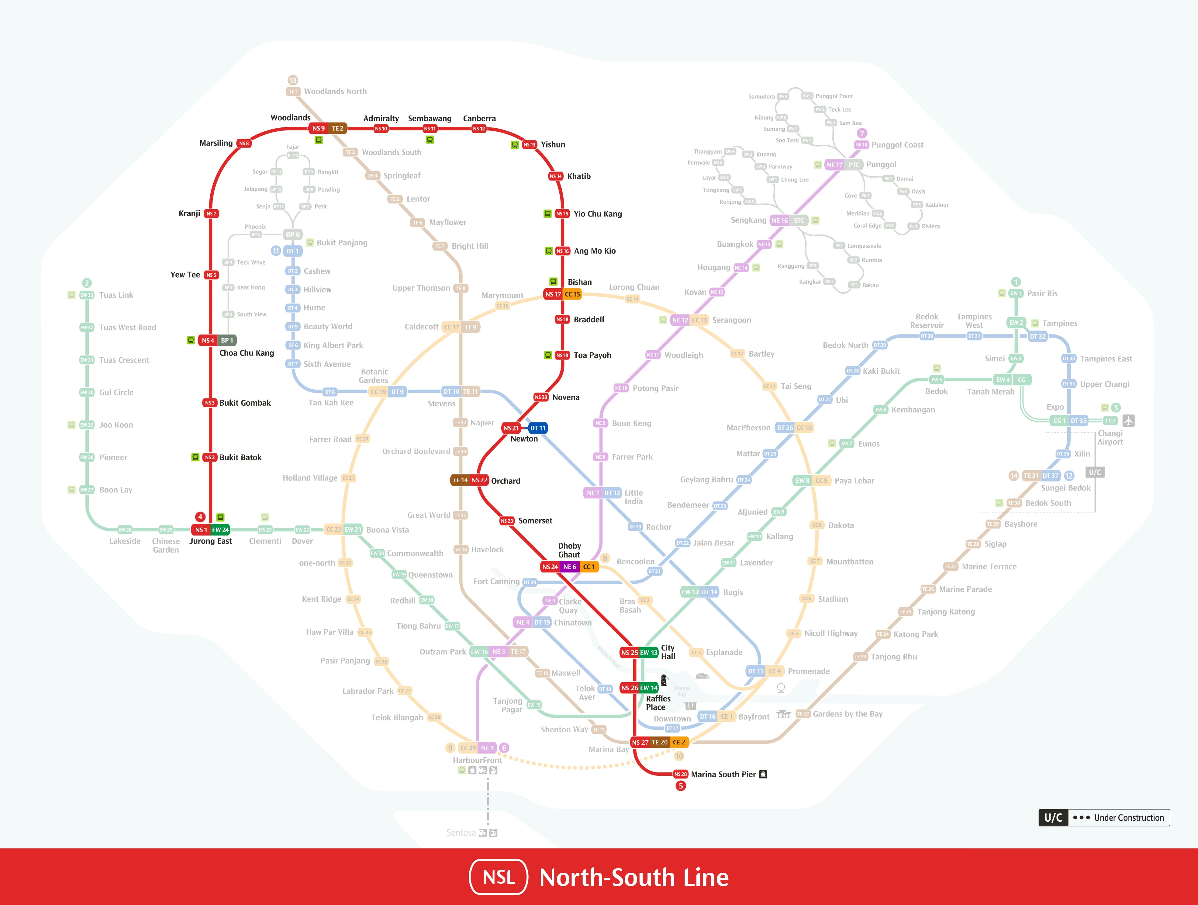 North South Line – Trải Nghiệm Tuyến MRT Đầu Tiên Của Singapore