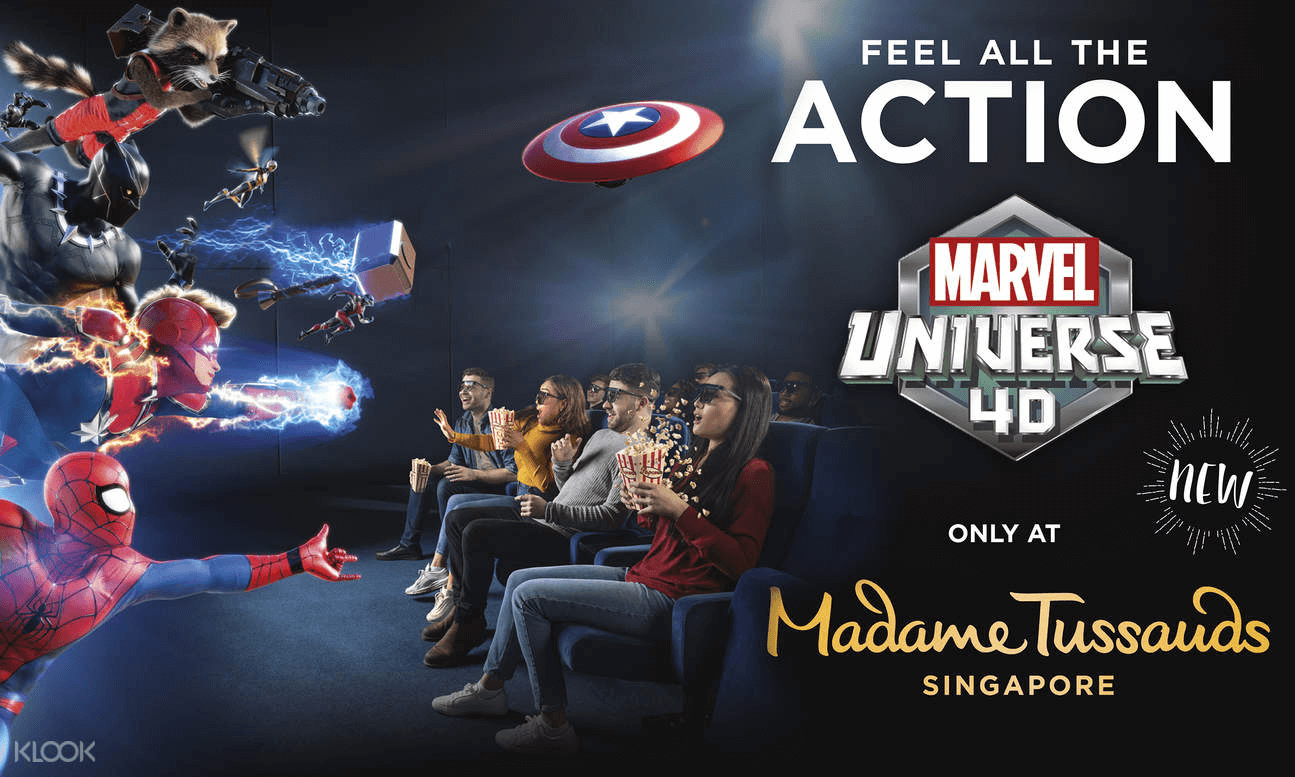 Madame Tussads 5-in-1 + Image Of Singapore + Boat Ride + Marvel 4D + Star Experience